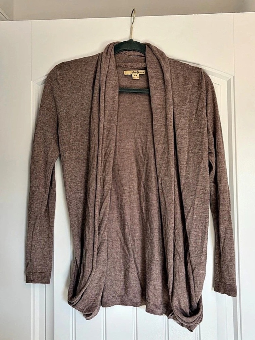 twenty one Draped Cardigan in Brown Size Small Like New